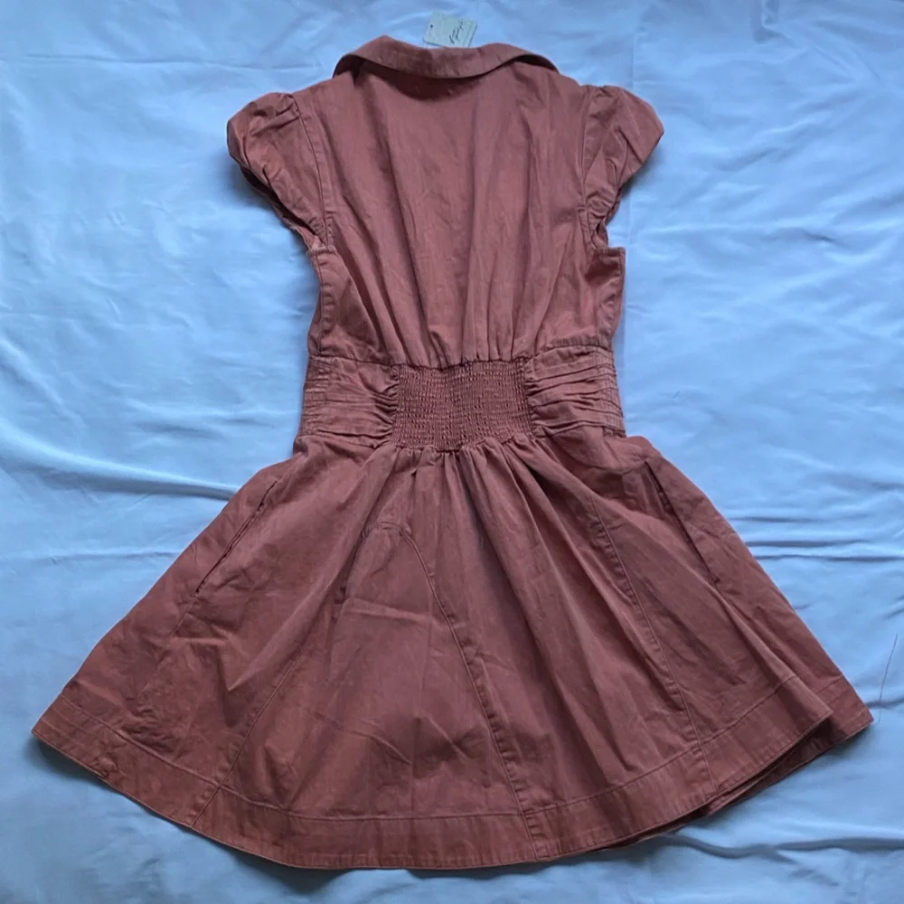 Free People CHESTER MINI DRESS IN LIGHTEST ROSE - Picture 6 of 14